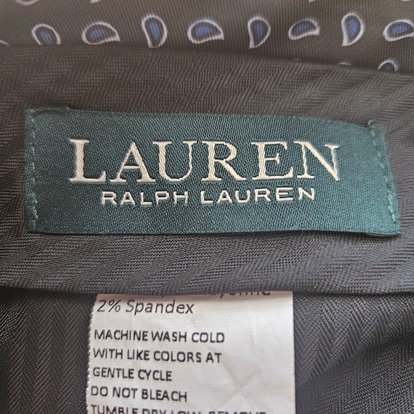 Ralph Lauren Mens Black Dress Pants Sz 32x32 - Picture 10 of 12